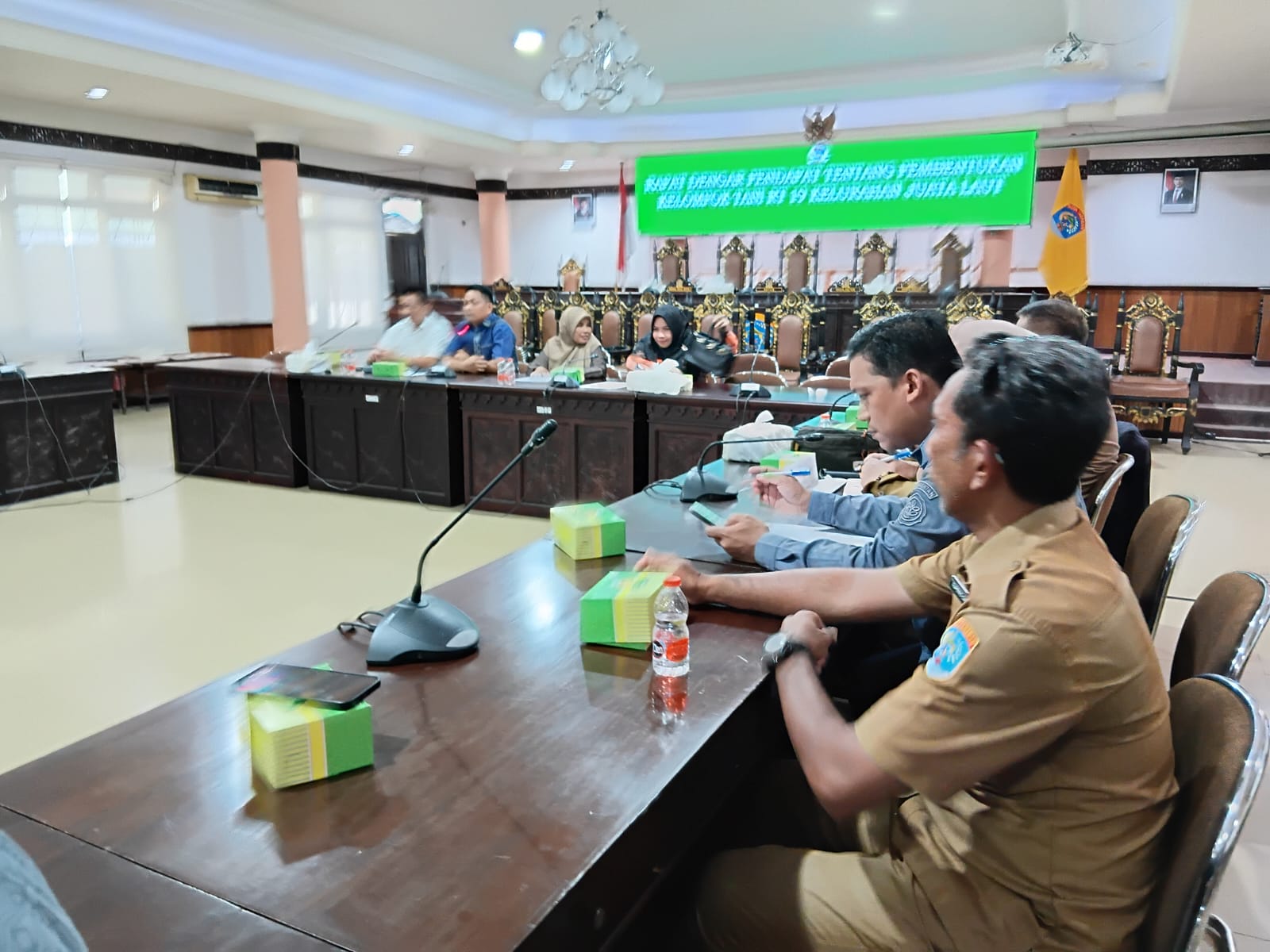 Rapat Dengar Pendapat Tentang Pembentukan Kelompok Tani RT. 19 Kelurahan Juata Laut